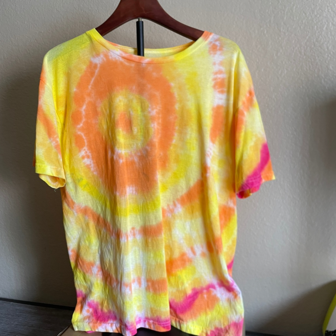 Solar flare tie dye Tshirt image