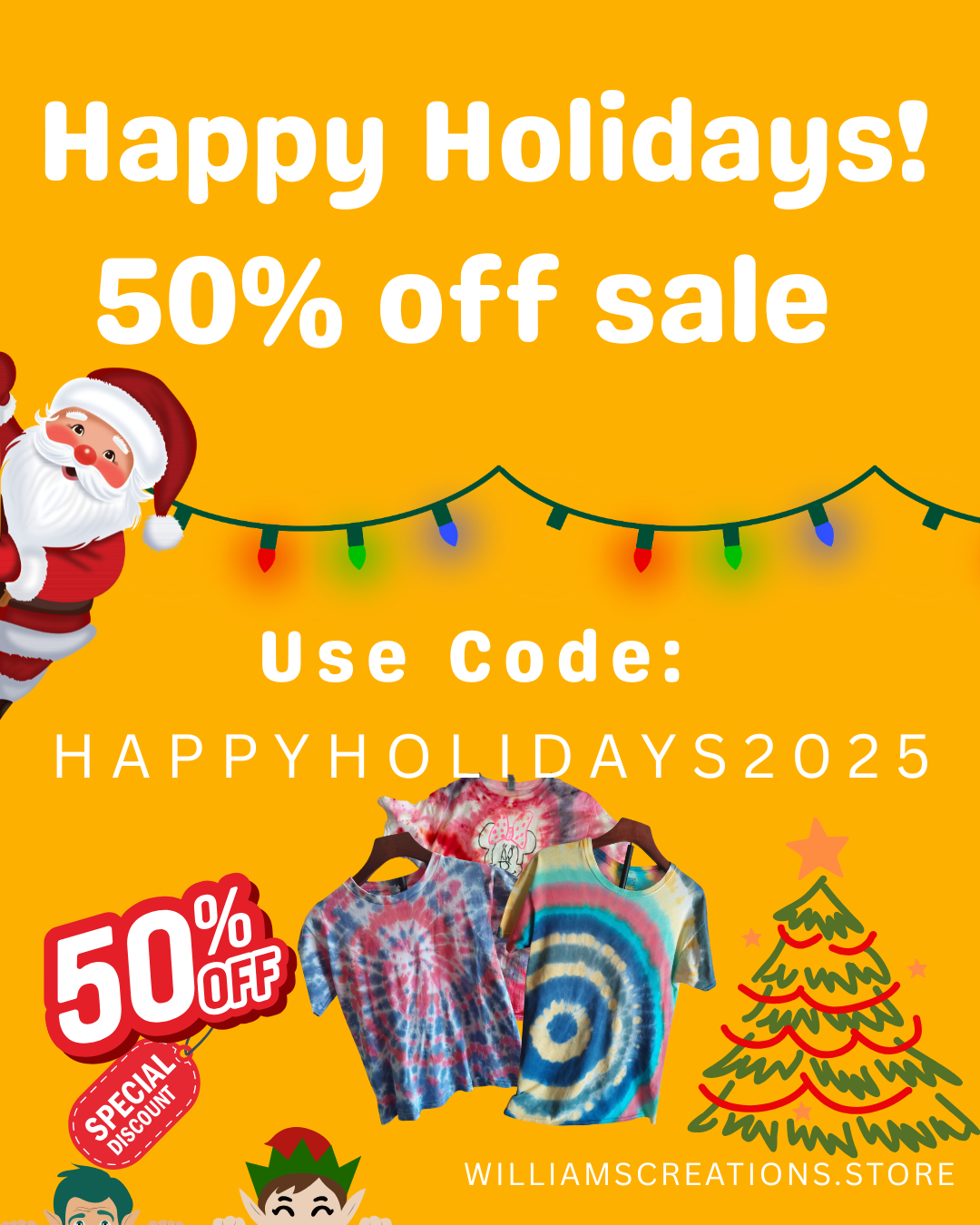 50% off for the holidays!