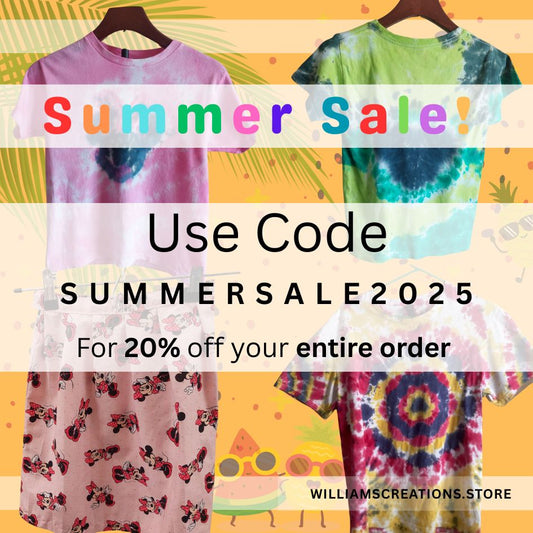 Summer sale use code summersale2025 for 20% off your entire order