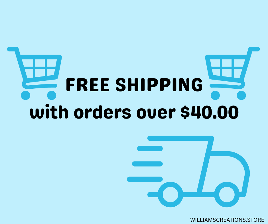 Purchases over $40 now have free shipping!